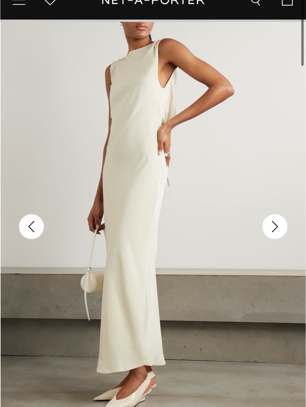 St. Agni Cream Sleeveless Maxi Dress